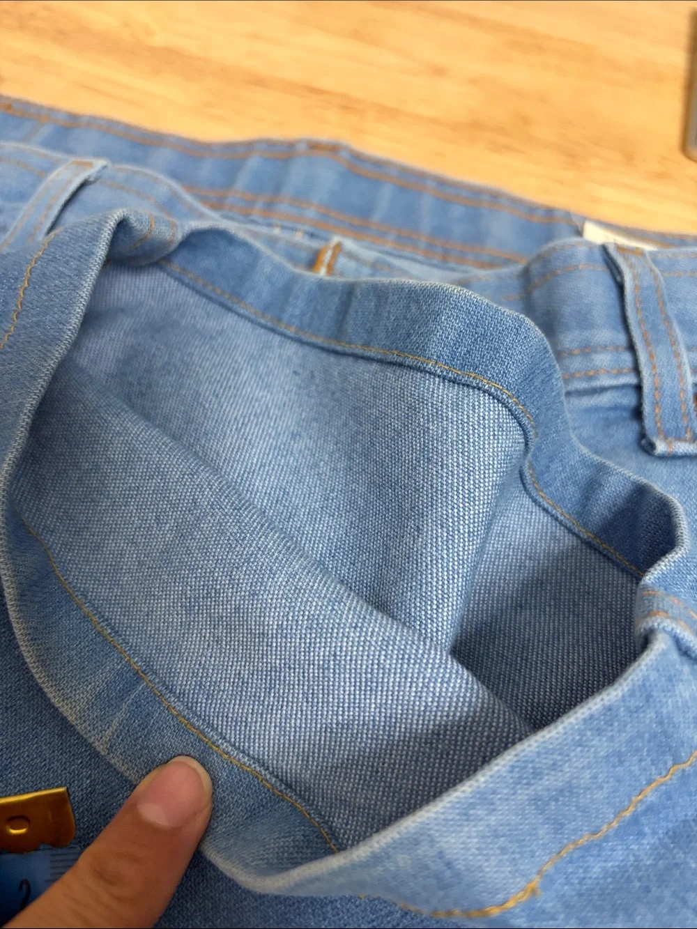 VTG 1982 Levi's Orange Tab Pants Mens Insert 38x29 Made in USA Light Blue